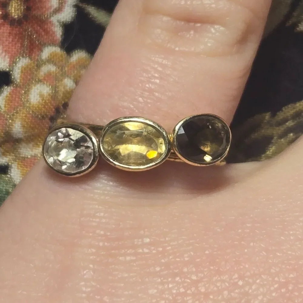 3 Vintage sterling silver rings sz 9